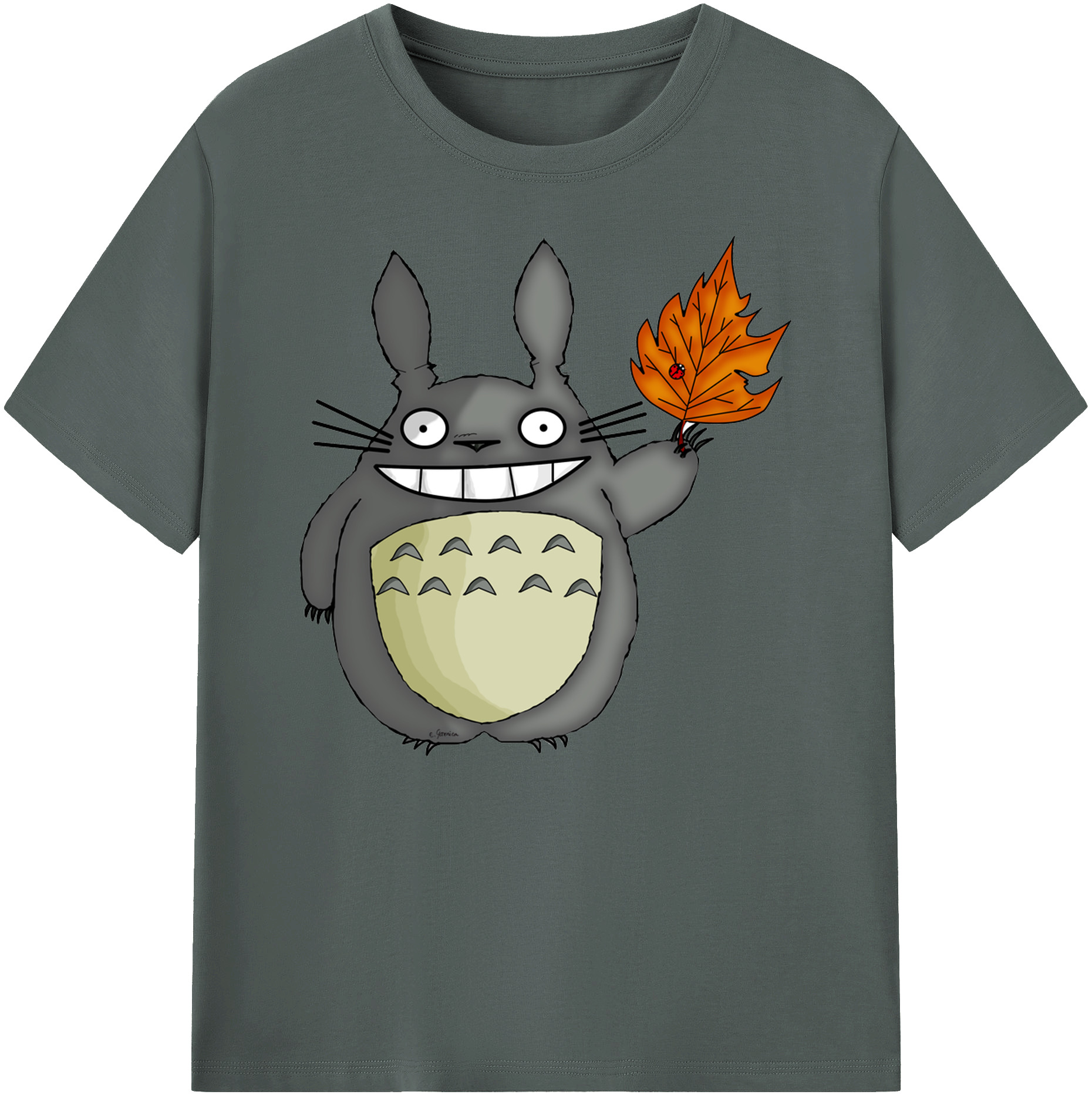 （画像用） となりのトトロ 草壁メイ 草壁サツキ My Neighbor Totoro Satsuki Kusakabe Mei Kusakabe 綿100％ メンズ半袖Tシャツ｜肌触りやわらか＆通気性